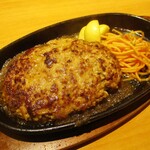 Steak Miya Ama Jimokujiten - 自家製ポンドハンバーグランチ 1,590円（税別）。ライス、スープ付き、お替り自由。　　　　　2020.01.03