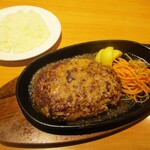 Steak Miya Ama Jimokujiten - 自家製ポンドハンバーグランチ 1,590円（税別）。ライス、スープ付き、お替り自由。　　　　　2020.01.03