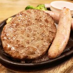 ステーキのどん - 粗挽きソーセージと超粗挽きハンバーグステーキ‼️