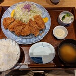 とんかつ和幸 - ひれかき盛合せご飯（1250円）