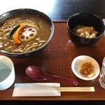 そば亭山彼方 - カレー蕎麦＆五目御飯　920円＋245円で外税116円のトータル1,281円