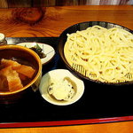 Soba Kappou Kigokoro - ざるうどん+肉汁