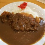 Curry & Hamburger Steak Yamato - 赤い福神漬