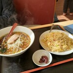 Koushou - 醤油ラーメン+チャーハン700円です！