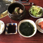 Korean Jinju - 牛壺漬けカルビ定食＝１３００円 税込