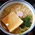 麺房そば玄 - 厚揚げ＆揚げ玉です