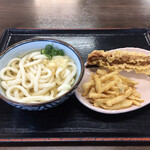 中西うどん - ヘンテコな組み合わせですいません
      ※ゴボウかと思った