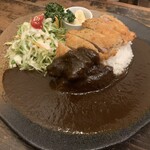 cafe Basara Usagido - シングルカツカレープレート（￥1100）