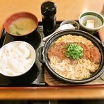 街かど屋 - かつとじ定食　￥６８０