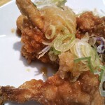 Washoku Restaurant Tengu Warabi Ten - 鶏の唐揚げ胡麻ポン酢(2020年3月12日撮影)