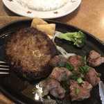 Steak no Don Takasaki Kita Ten - ハンバーグ ＆ 切り落としビーフランチ