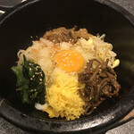 Yakiniku no Gyuta Harimacho Ten - 石焼ビビンバ玉子付き