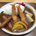 Michi no Eki Nakagawa Restaurant - ビジュアルが良いね！エビフライカレー