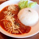 Cafe&works. Nakajima - トマチキチーズカレー