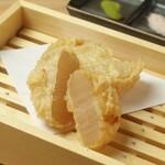 Oden radish but tempura