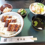 うなぎ専門店 尾方屋 - 上うなぎ丼1570円