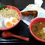 Takahashi Seimenjo - 特製つけ麺(大盛)+2カラット(3種)