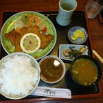 Pension Miruku - 豚カツ定食
                      