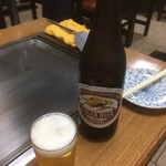 ふくい - 瓶ビール¥500。