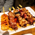 Ore no Yakitori Ooimachi - ５本盛り タレ(390円)