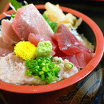 魚亭　岡ざき - 鮪三色丼２