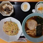 中国料理 樹林 - 2020年3月　らーめんミニ炒飯セット　1280円+税