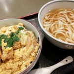 Yari Udon Fukuoka Ten - カツ丼セットです。(2020年4月)