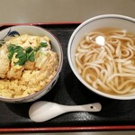 Yari Udon Fukuoka Ten - カツ丼セットです。(2020年4月)