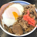 Yoshinoya Ni Hachiroku Go Sen Nishitaga Ten - ハムエッグ牛丼にして食べました（笑）