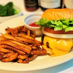 Empire Cheese Burger (with Steak Fries)