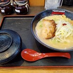 Ramen Tenpuken Rinku Ten - こってり控えめとんこつライスセット803円