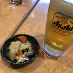 花みずき - お通しとおビール