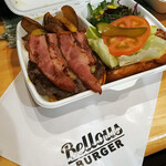 BELLOWS BURGER - テイクアウトの林檎ベーコン & チーズバーガー1520円