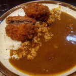 CoCo Ichiban Ya Misutamakkusu Shinnarashino Ten - 牛メンチカツカレー、ご飯200g、2辛