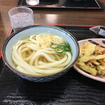 中西うどん - かけうどんは自分で温める