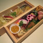 Oryouri Kyomachi Mantani - ［テイクアウト］天皇の料理番トリビュート弁当２段　　#コロナウイルスに負けない宣言 #越前テイクアウト