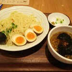 Men Dokoro Naokyu Shinbashi - 「鶏Ｘ魚介つけ麺（￥830税込）」＋サービス味玉２ケ