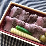 Japanese cuisine Yururi - ＊お肉は、ステーキというよりローストビーフに近い印象を受けました。 肉質もよく、たっぷり盛られています。