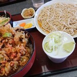 大正庵 - かき揚げ丼セット