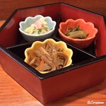 Ishidoriya Kaishoku Shinkameya - 金平牛蒡､ﾎﾟﾃﾄｻﾗﾀﾞ､葉山葵漬