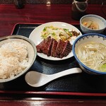 つゆ下 梅の花 - 【2020.6.16(火)】牛たん定食(塩)[松]1,375円