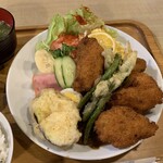 Rakuen - 魚のフライ定食【2020.6】