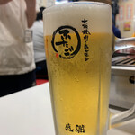 Osaka Yakiniku Horumon Futago Nippori Ten - なまビール　¥480　スーパードライ