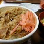 Sukiya Junanago Honjo Ten - 並盛+味噌汁+たまご=480円