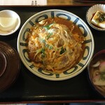 土佐うどん - かつとじ定食