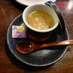 餃子番長 炎のもつ家 甚助 - 蟹餡掛け茶碗蒸し