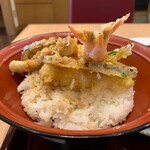 三宝庵 家族亭別庵 - 季節の天丼(後ろから)