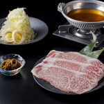 Agu Buta Shabushabu Senmon Ten Ocean Boo! Onnason Ten - ちょっと贅沢に。A5黒毛和牛サーロンもございます。