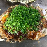 Carp Okonomiyaki - 肉玉ソバネギトッピング