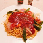 Curry & Spaghetti Hokui 45° - ベーコンのアラビアータ950円